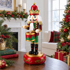 Animated Nutcracker Drummer Musical Figurine - Winter Music Box 13 Inches - Che Cose Belle