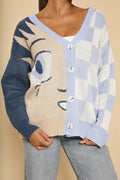 Anime checkered cardigan - Che Cose Belle