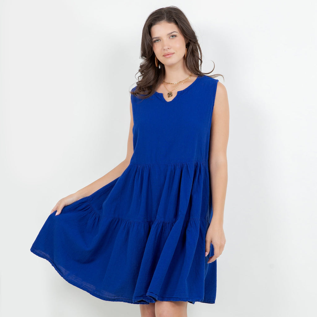 Anjanette Dress - 100% Cotton Gauze - Che Cose Belle