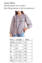 Anna Shirt in Navy Batik - Che Cose Belle