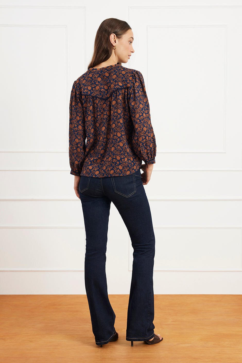 Anna Shirt in Navy Batik - Che Cose Belle