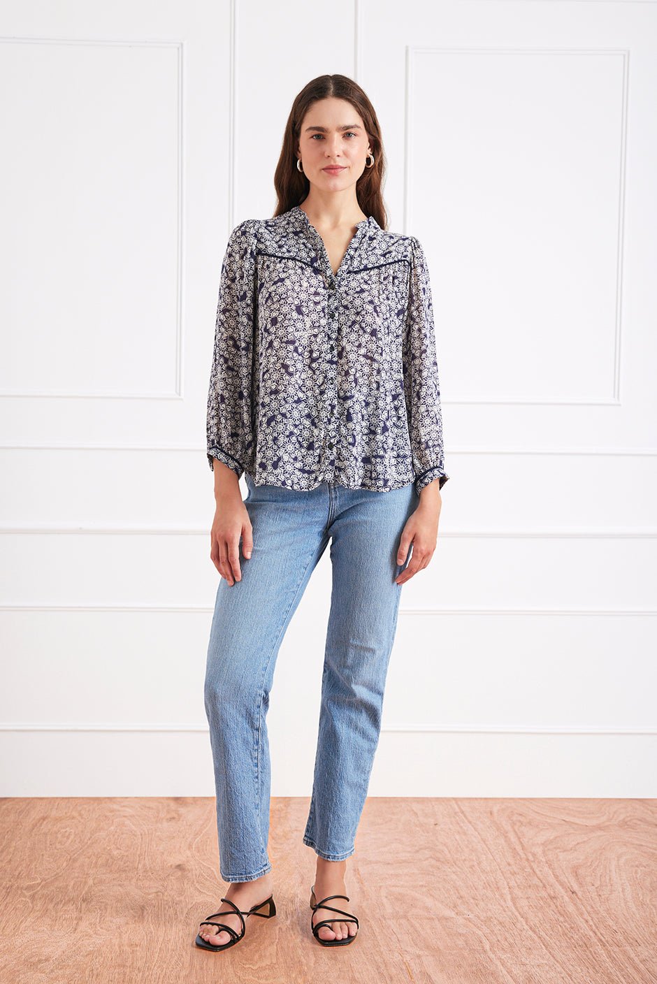Anna Shirt in Water Lily - Che Cose Belle
