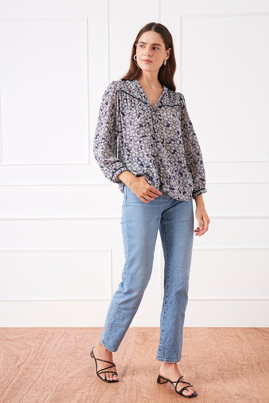 Anna Shirt in Water Lily - Che Cose Belle