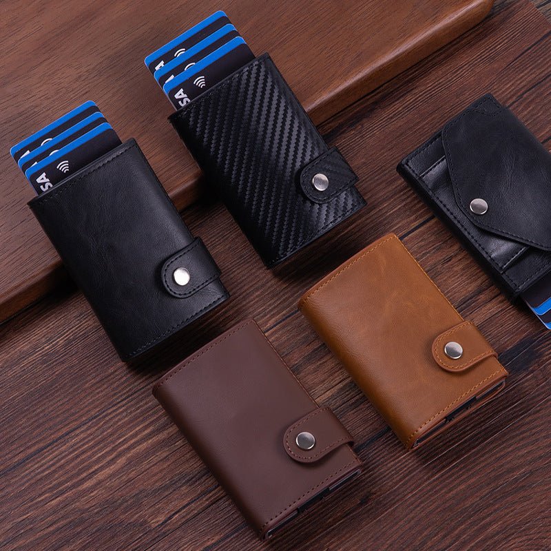 Anti-Scan RFID Card Holder PU Leather Coin Purse Demagnetization-Proof Multi-Card Wallet - Che Cose Belle