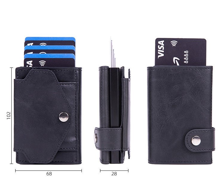 Anti-Scan RFID Card Holder PU Leather Coin Purse Demagnetization-Proof Multi-Card Wallet - Che Cose Belle