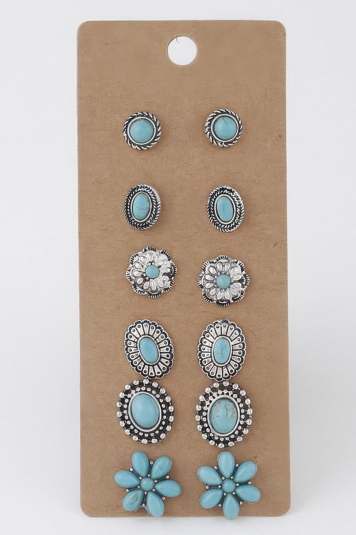 Antique Flower Stud Earrings Set - Che Cose Belle