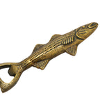 Antique Gold Aluminum Fish Bottle Opener - Che Cose Belle