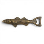 Antique Gold Aluminum Fish Bottle Opener - Che Cose Belle