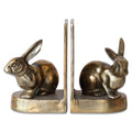 Antique Gold Aluminum Rabbit Bookends - Che Cose Belle