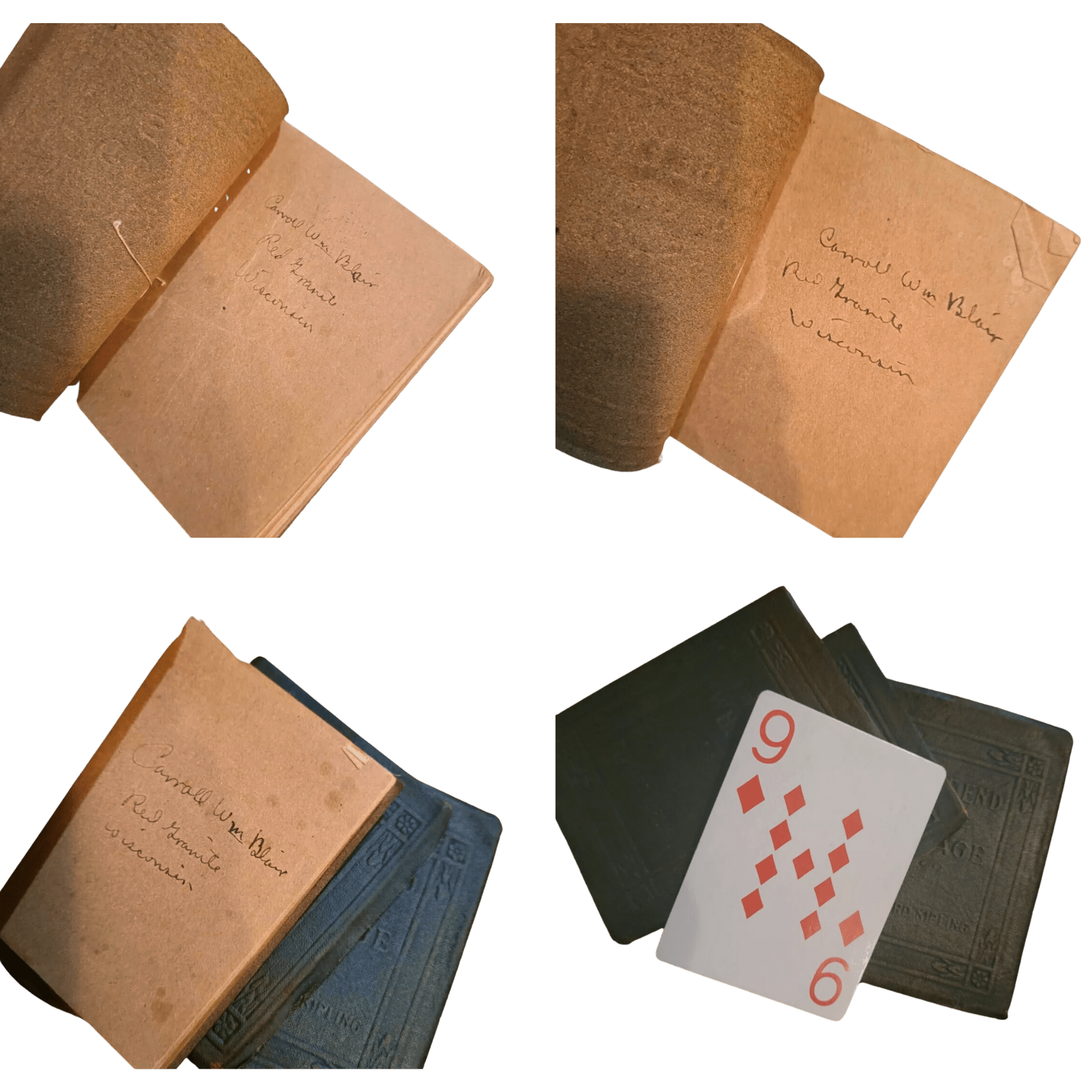 Antique Pocket Bound Books (Kipling, 1920s) - Set of 3 - Che Cose Belle