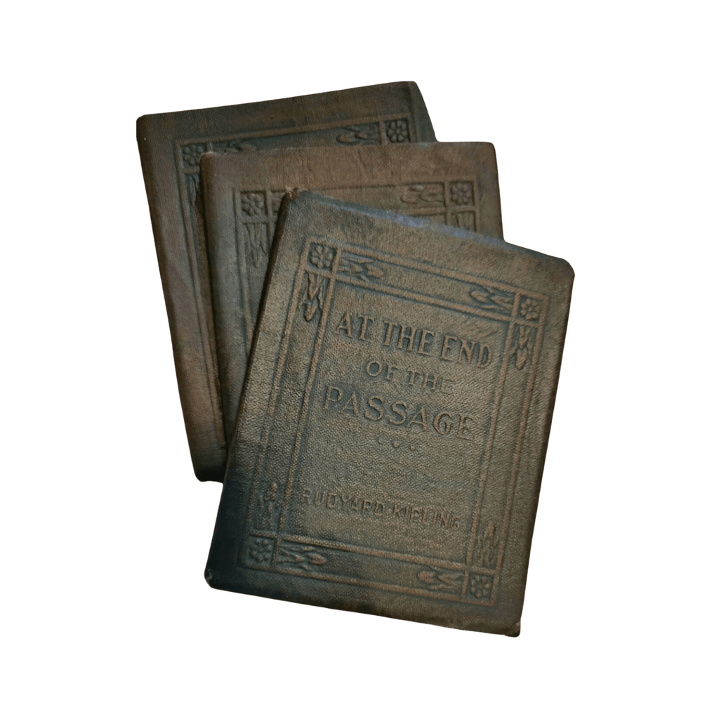 Antique Pocket Bound Books (Kipling, 1920s) - Set of 3 - Che Cose Belle