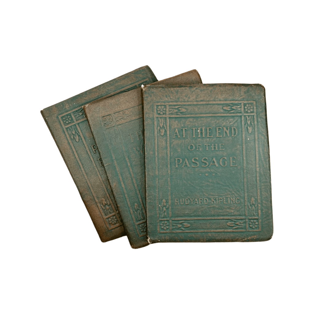 Antique Pocket Bound Books (Kipling, 1920s) - Set of 3 - Che Cose Belle