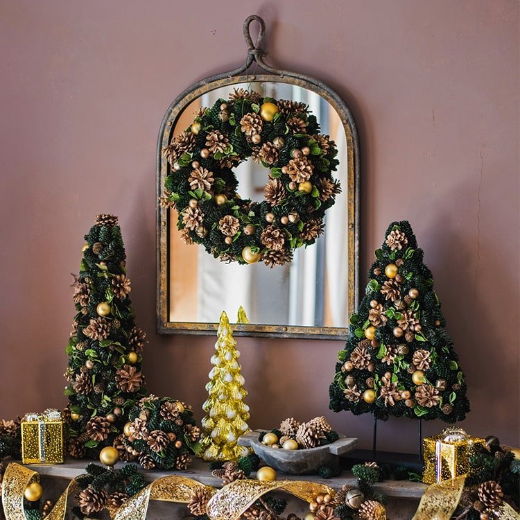 Antique Style Dark Iron Mirror - Che Cose Belle