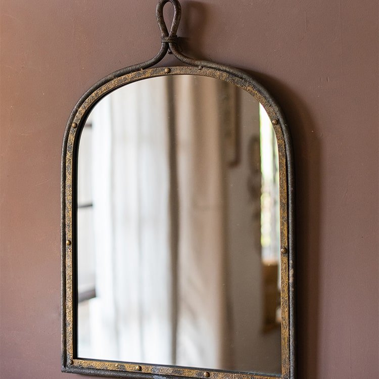 Antique Style Dark Iron Mirror - Che Cose Belle