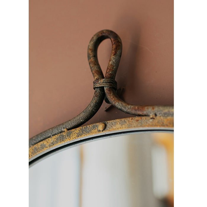Antique Style Dark Iron Mirror - Che Cose Belle