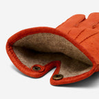 Antonio (orange) - Luxurious Italian peccary leather gloves with cashmere lining - Che Cose Belle