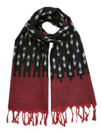 Apple & Black Ikat Scarf - Che Cose Belle