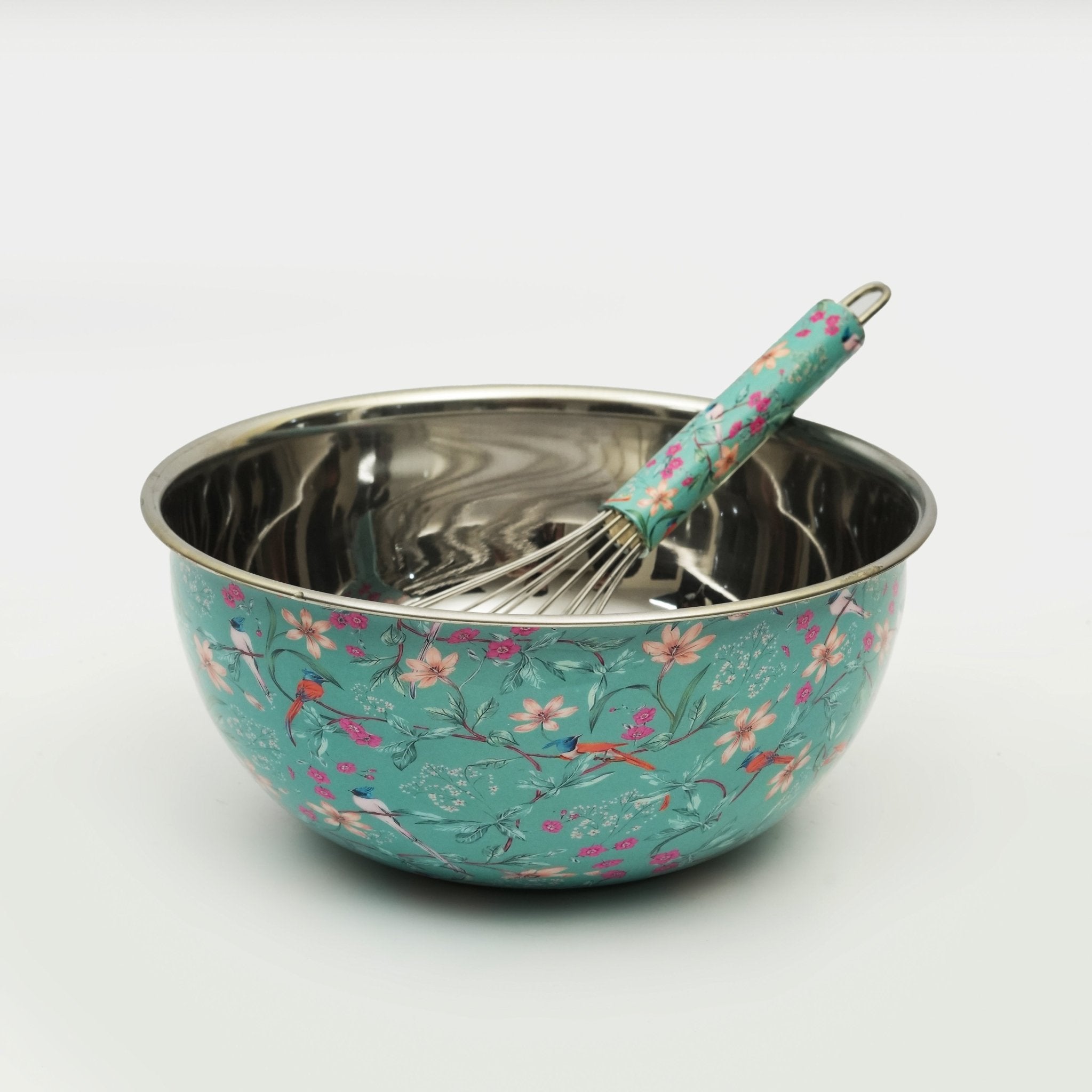 Aqua Flora Bowl & Whisk Set - Che Cose Belle