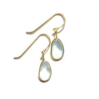 Aquamarine Rose Cut Earrings - Che Cose Belle