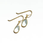 Aquamarine Rose Cut Earrings - Che Cose Belle