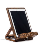 Aranyani Tree of Life Book Holder Tablet Stand - Hand Carved Wood - Che Cose Belle