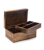 Aranyani Tree of Life Jewelry Box With Tray - Hand Carved Wood - Che Cose Belle