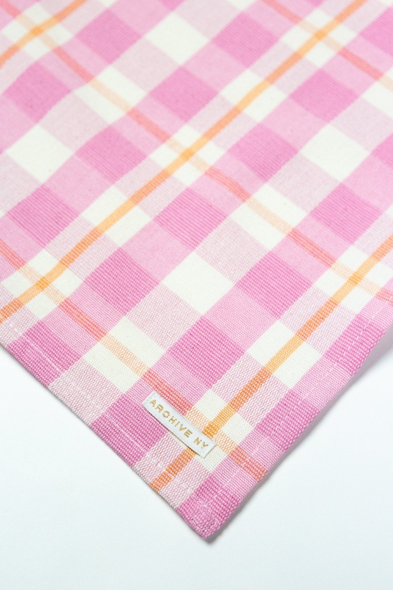 Archive NY Abigail Plaid Runner in Bubblegum - Che Cose Belle