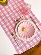Archive NY Abigail Plaid Runner in Bubblegum - Che Cose Belle