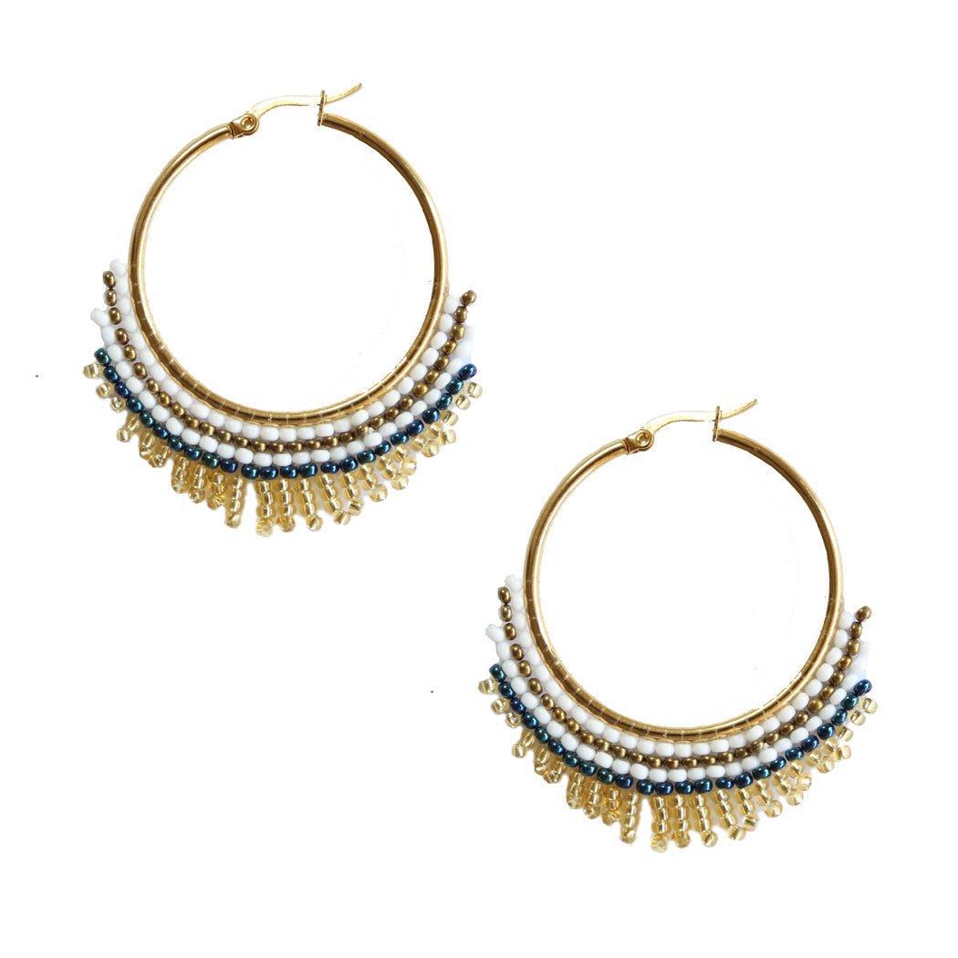 Armada Hoop Embera Earrings - Che Cose Belle