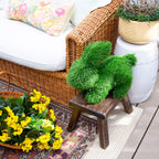 13" UV Resistant Artificial Grass Garden Plush Topiary Bunny Rabbit (Indoor/Outdoor)