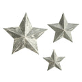 16”, 22” and 28” Farmhouse Stars Wall Decoration (Set of 3)