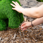 18" UV Resistant Artificial Grass Garden Plush Topiary Puppy Dog (Indoor/Outdoor)
