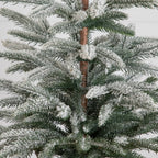 2' Artificial Frosted Christmas Tree in Decorative Basket