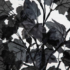 2' Pre-Lit Artificial Halloween Black Maple Tree with 24 Orange & Purple LED Lights