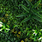 20” x 40” UV Resistant Hawaiian Islands Artificial Living Wall Art Panel in Light Wood-Like