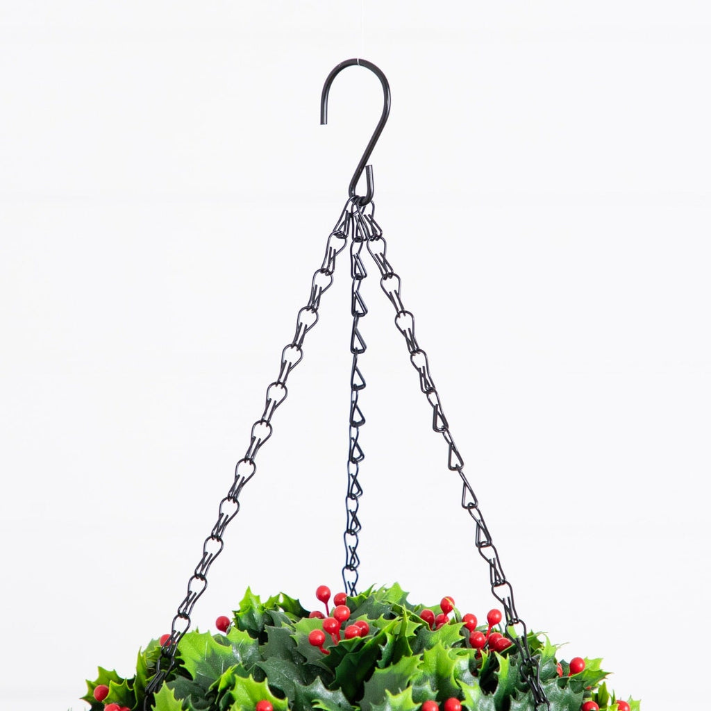 22” UV Resistant Artificial Holly Berry Christmas Hanging Ball (Indoor/Outdoor)