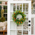 22" Artificial Easter Fern and Carrots Wreath