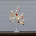 2' Pre-Lit Artificial Valentine's Day Twig Tree with 24 Warm White LED Lights and Heart Ornaments