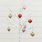 2' Pre-Lit Artificial Valentine's Day Twig Tree with 24 Warm White LED Lights and Heart Ornaments