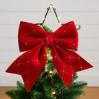 34" UV Resistant Pre-Lit Artificial Spiral Pop Up Christmas Tree with 45 LED Lights and Bow Topper (Indoor/Outdoor)