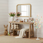 4' Pre-Lit Artificial Easter Twig Tree with 48 Egg Shaped LED Ornaments