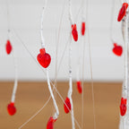 4' Pre-Lit Artificial Valentine's Day Willow Tree with 48 Heart Shaped LED Lights