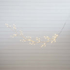 6’ Pre-Lit Artificial White Birch Garland with 48 Warm White LED Lights