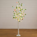 6' Pre-Lit Artificial Blooming Easter Egg Twig Tree with 24 Warm White LED Lights