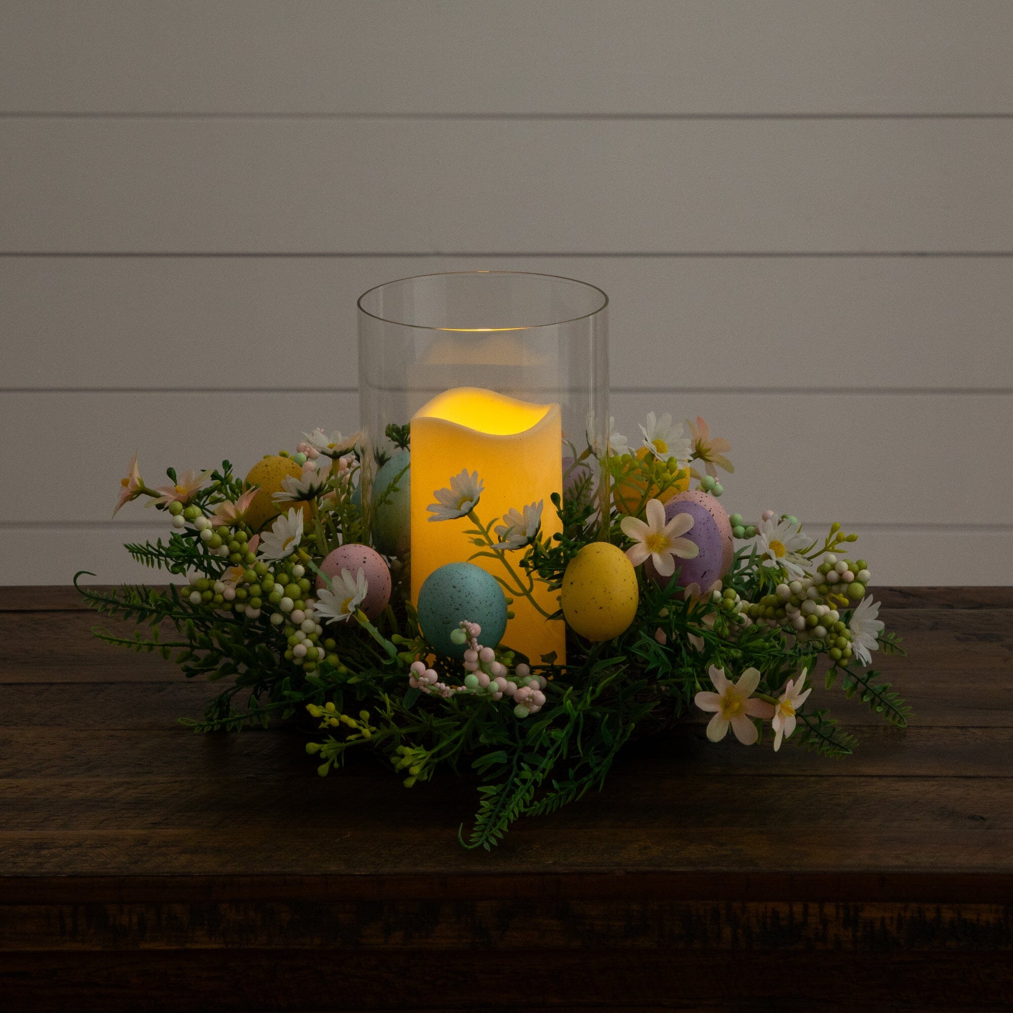 8" Artificial Easter Candle Holder Arrangement