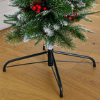 8' Artificial Holiday Green Christmas Pine Archway with Pinecones and Berries