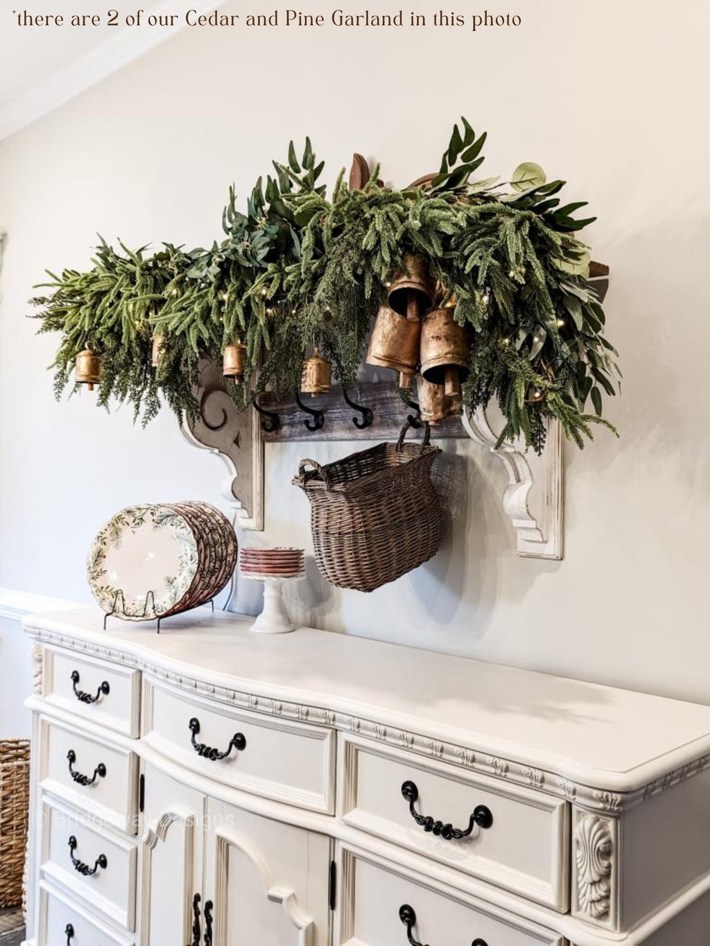 Artificial Cedar and Pine Garland - Ship by 9/30/2026 - Che Cose Belle