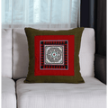 Artisan Crafted Karen Vintage Fabric Embroidered Cushion - Thailand - Che Cose Belle