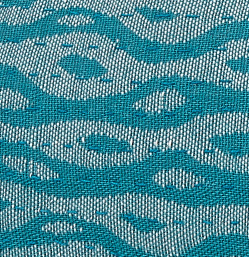 Artisan Hand Loomed Cotton Lumbar Pillow - Blue Ocean - 16"x48" Arcadia Home - Che Cose Belle