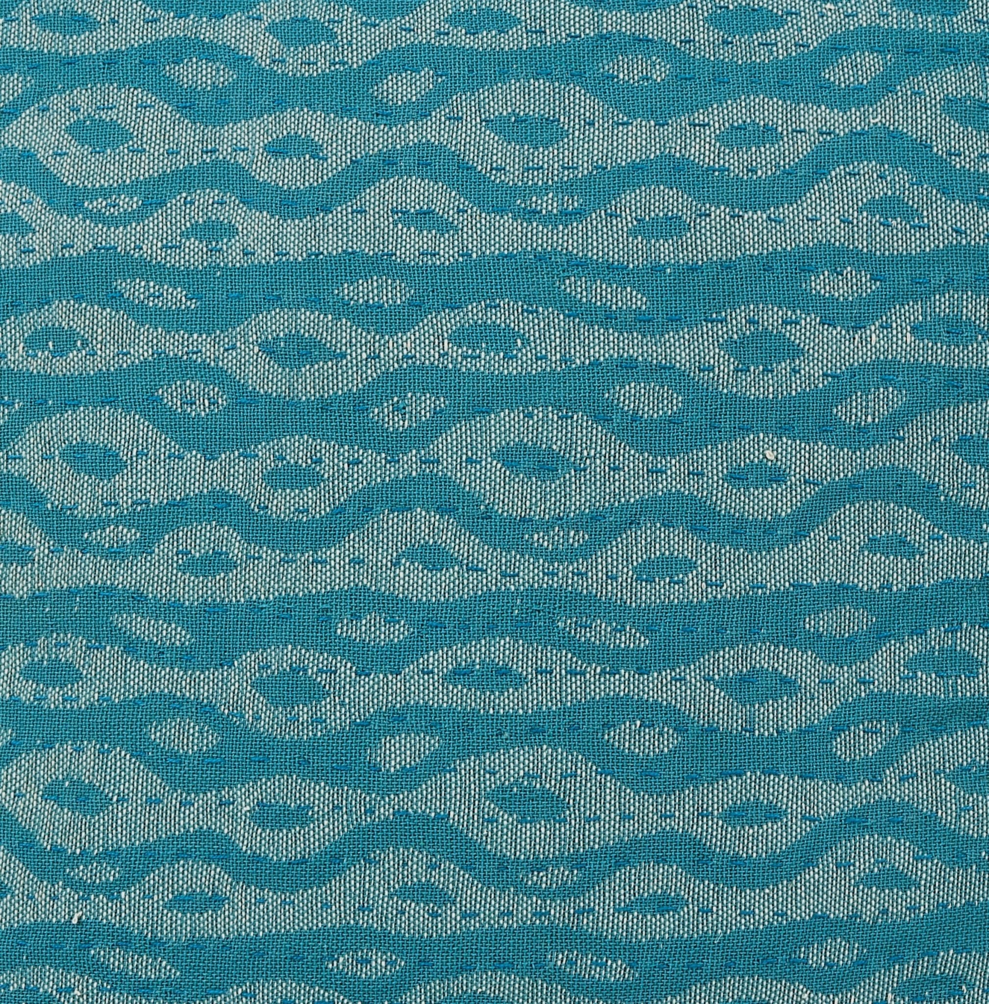 Artisan Hand Loomed Cotton Lumbar Pillow - Blue Ocean - 16"x48" Arcadia Home - Che Cose Belle